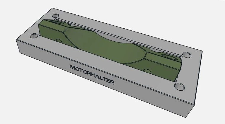 Demo-Motorhalter in der mit YuvaForm erzeugten Aufnahme